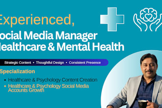 social media manager content creator health, mental health and medical practice