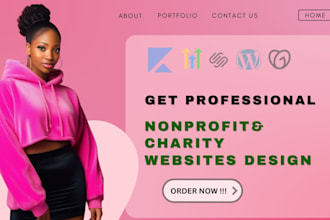 design a nonprofit, charity, donation, ngo,  donation and religion website