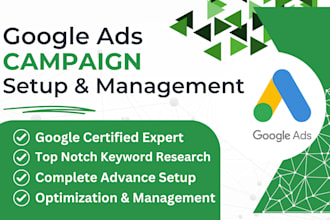 setup and manage google ads PPC campaigns in 24 hours