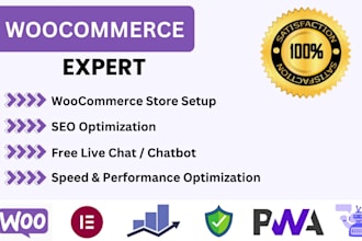 create a fully featured ecommerce by woocommerce, SEO optimization
