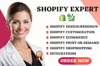 shopify store design shopify website shopify print on demand dropshipping store