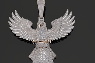 design professional 3d jewelry cad in matrix 9 for pendants