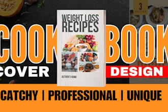 design the best cookbook cover, kindle cover and paperback for recipe book