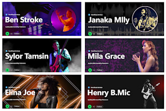 do eye catching spotify banner