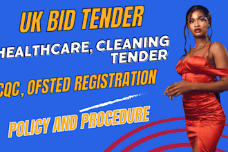 win rfp tender cleaning tender cqc,ofsted registration healthcare tender writing