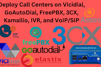 install voip, asterisk, freepbx, 3cx,vitalpbx,magnus billing,fusionpbx,pbx
