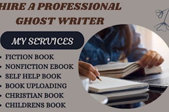 ghostwrite your nonfiction and fiction ebook or book in german for you