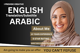 professionally translate and subtitle your video in arabic or english