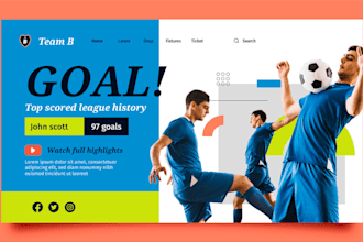 create football website, soccer academy website