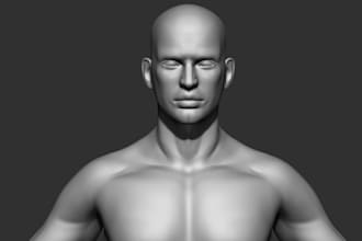 carve 3d character for printing,cut and key model for easy 3d printing,miniature