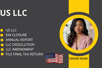dissolve,terminate prepare paperwork to dissolve US llc,llc amendment, reinstate