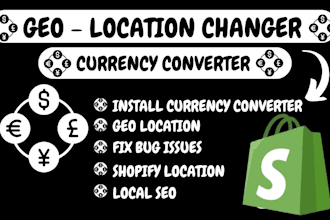 setup shopify currency converter geolocation changer integrate bug fix issues