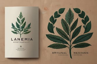 design a custom botanical logo and brand identity
