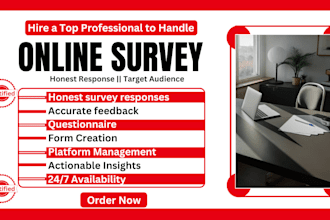 create and conduct online survey, get survey response, jotforms, questionnaire