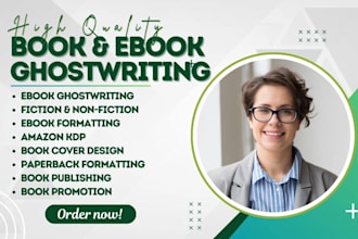finance ebook writer non fiction ebook ghostwriter amazon kdp ghost book writer