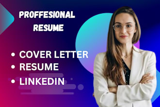 write professional resume writng, CV and cover letter