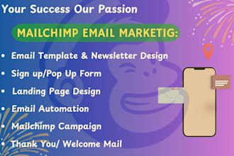 design editable mailchimp email templates and popup form