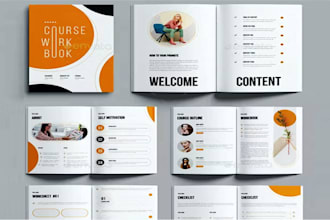 design a professional PDF, ebook, workbook and canva template