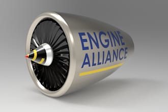 make custom jet engine design in solidswork