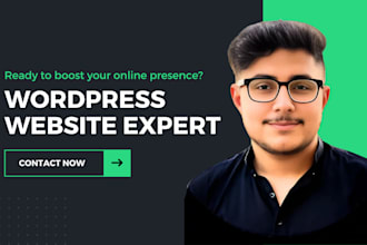 do wordpress website design and development, develop wordpress ecommerce website