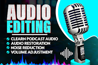 do audio edit, cleanup and fix in audio or video