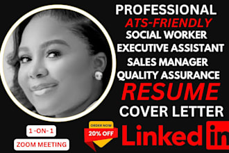 write remote resume for social workers, executive assistants, quality assurance