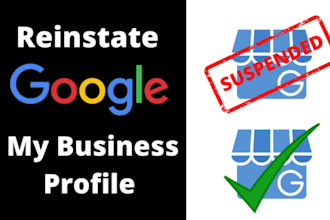 reinstate, fix  google my business profile and listing