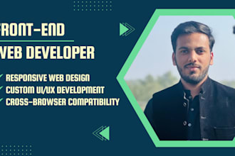 build responsive front end website with modern design