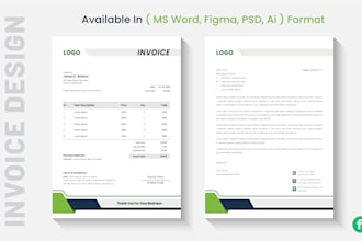 do invoice, letterhead, order form in editable word format