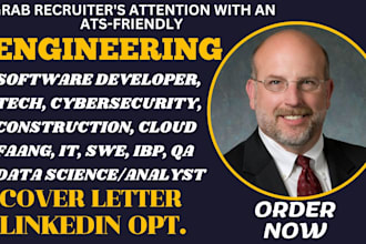 write IT, engineering, cybersecurity, tech data science resume with ats keywords