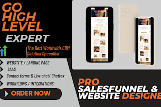 be your gohighlevel pro expert in building websites and sales funnels