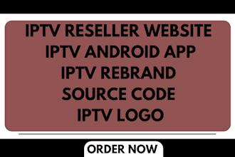 create iptv android app, iptv reseller website, iptv store, iptv logo, proxmox