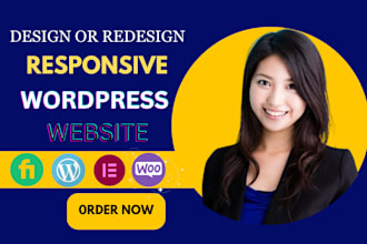 design or redesign a responsive nicepage website , wordpress website