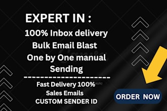 send bulk sales email  one by one manual mailchimp campaign marketing cold blast