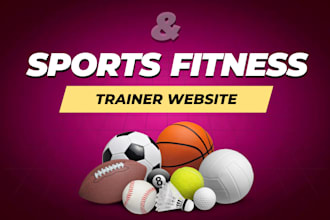 develop fitness, gym, sports, personal trainer website