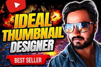 design eye catching and attractive youtube thumbnail