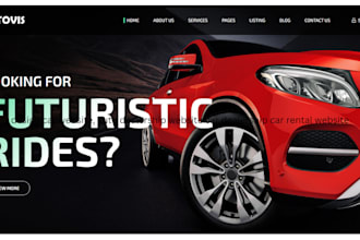 design car website, auto dealership website car dealership car rental website