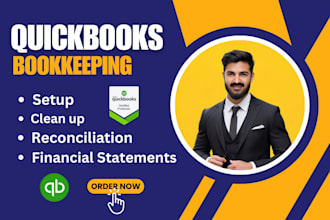 do quickbooks clean up, setup, reconciliation and bookkeeping in quickbooks