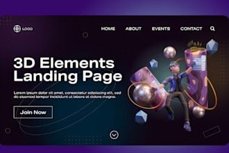add 3d shapes and 3d logo to your wordpress website