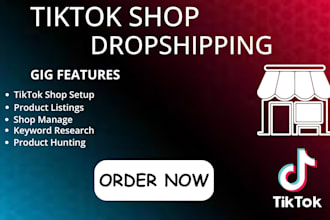 setup tiktok shop dropshipping, manage hunting listing tiktok shop dropshipping