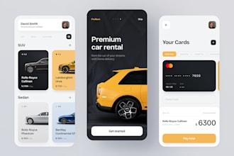 build car auction app, car wash app, car marketplace, car rental, dealership app