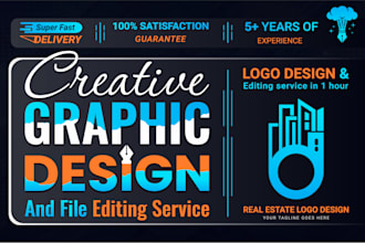 edit, vectorize, redesign, fix, change, update, and modify your logo quickly