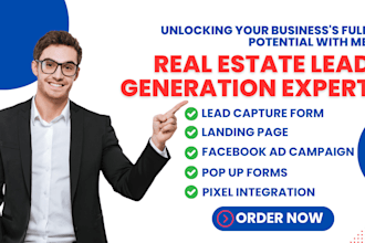 get real estate leads real estate website facebook ads google ad real estate crm