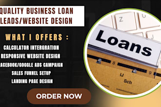 business loan leads mca loan leads mortgage leads equipment loan finance leads
