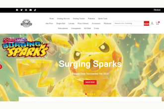 design legendary pokemon tcg ccg website pokemon shopify tcg website game card