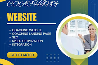build coaching website, speaker, training, consultant website coaching website
