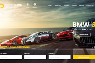 design car rental website car dealership website rental website car rental