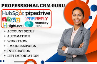 do monday crm project hubspot automation zoho pipedrive gohighlevel integration