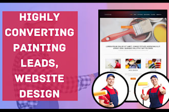 generate painting leads, handyman, construction, plumbing, painting website