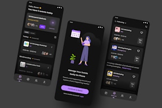build event booking app, conference app, event ticket app, event management app